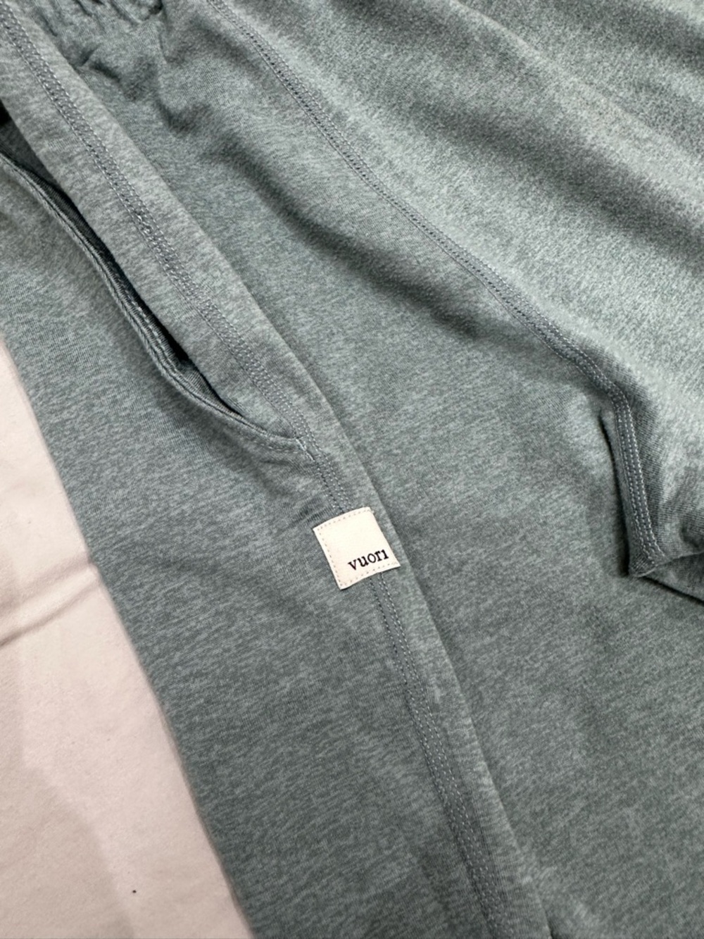 Vuori Halo Knit Light Green Heather Performance Joggers - Picture 5 of 5